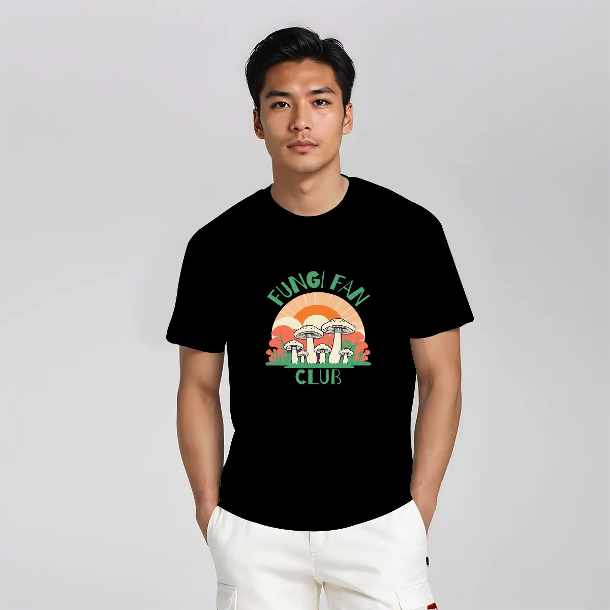 "Fungi Fan Club" Mushroom T-Shirt - Rabbit Haven