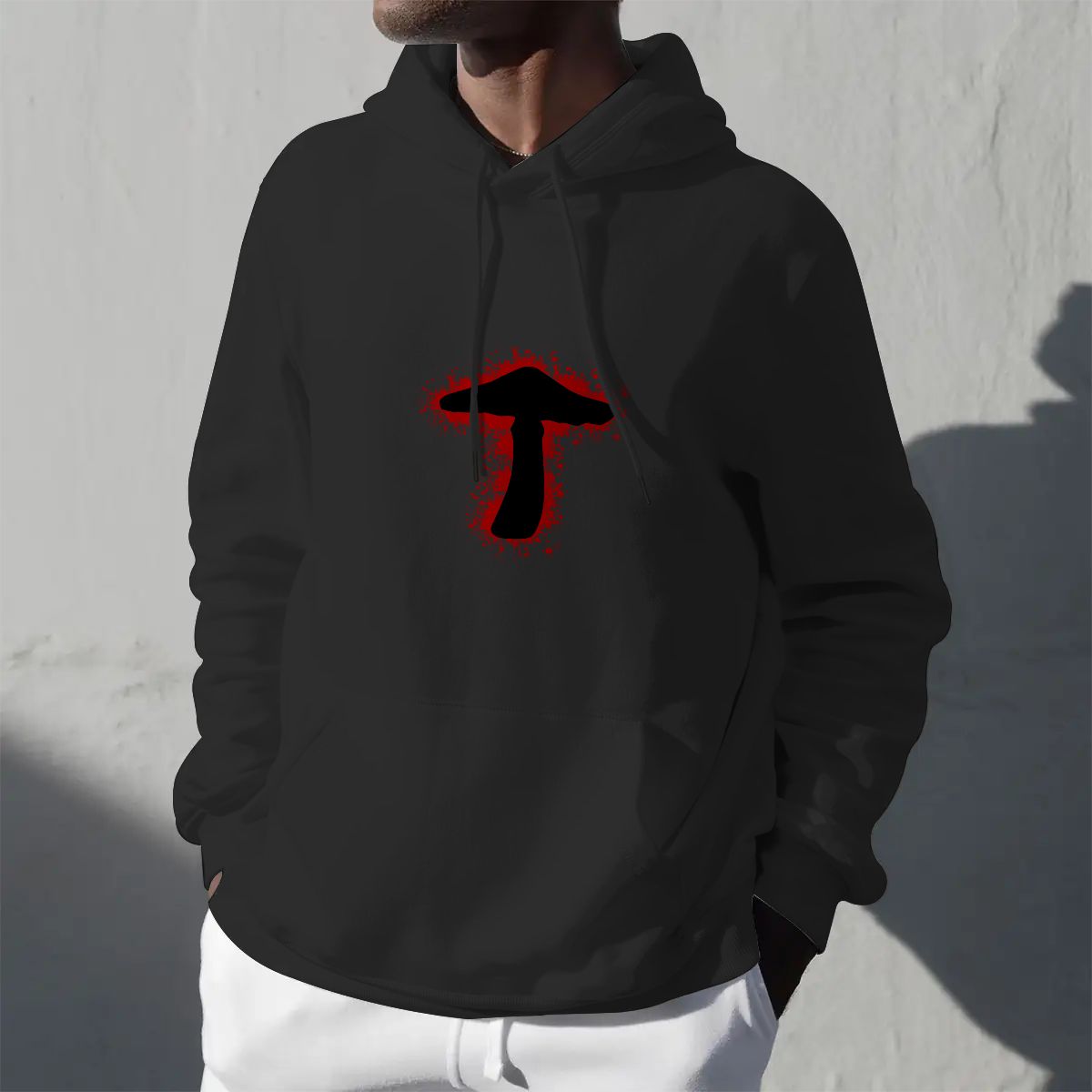 "Inkburst Mushroom" Adult Hoodie Double-Sided Design - Rabbit Haven