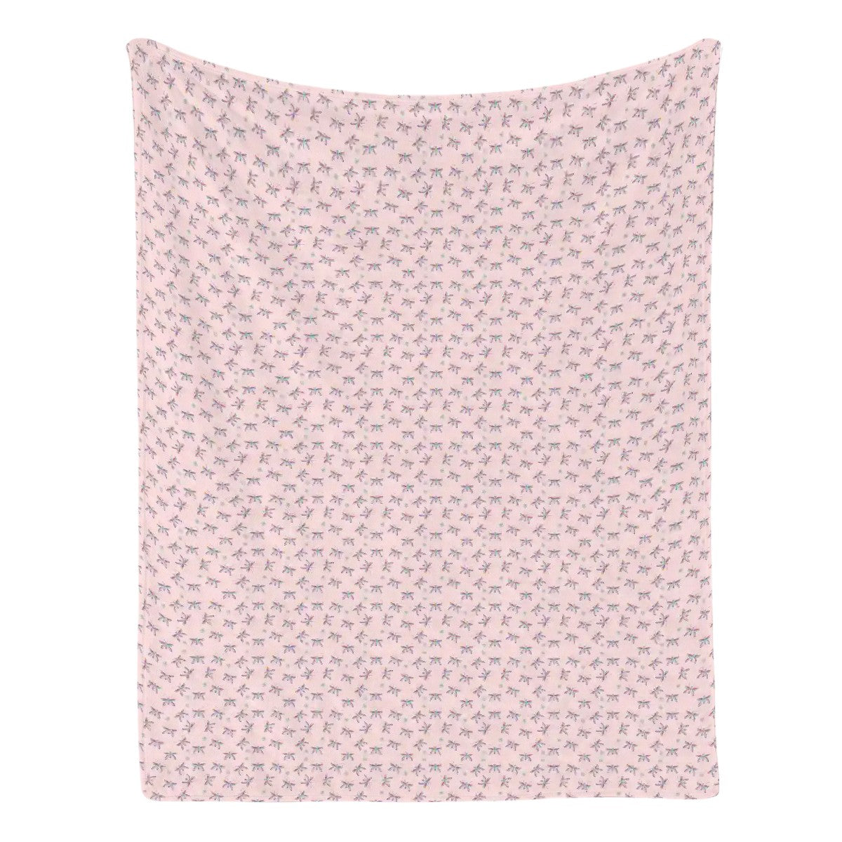 "Iridescent Flight" Pink Blankets - Rabbit Haven