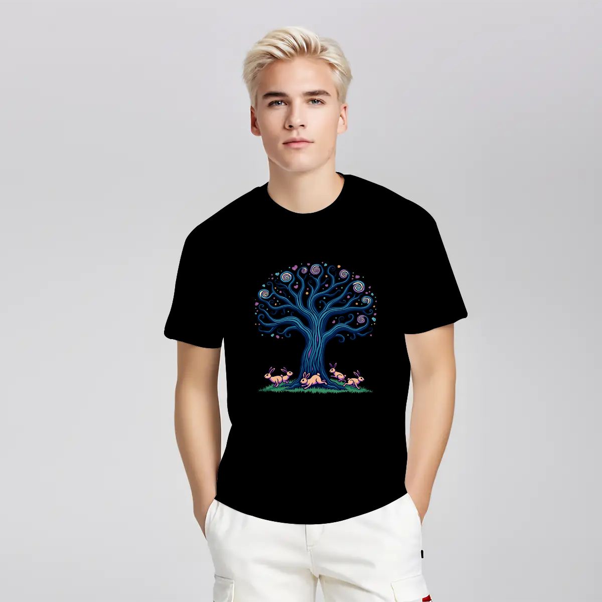 "Bunny Spiral" Rabbit T-Shirt - Rabbit Haven