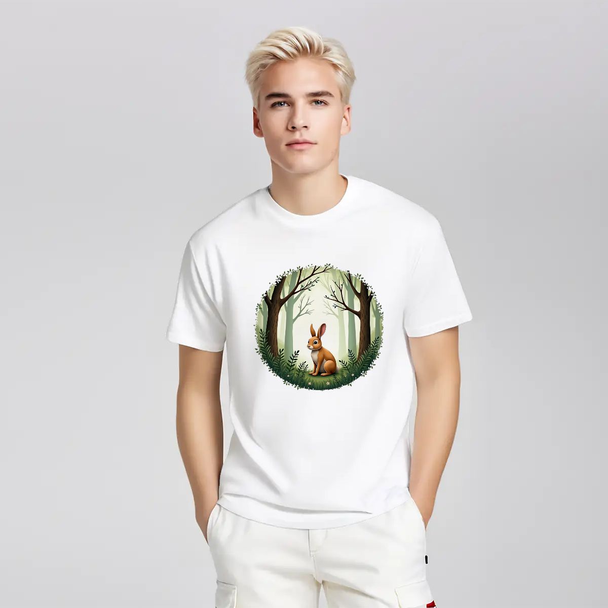 "Fernwood Friend" Rabbit T-Shirt - Rabbit Haven