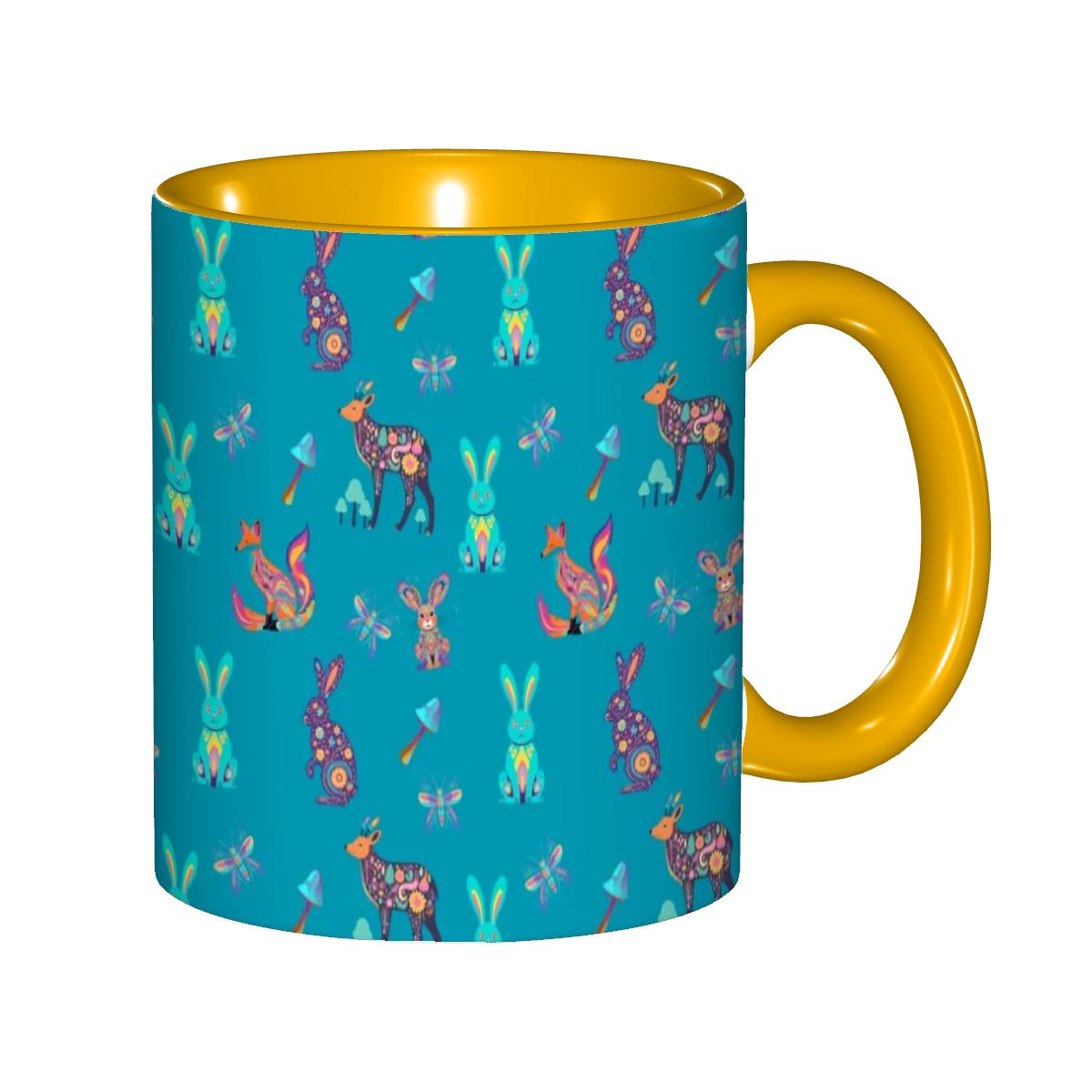 "Woodland Parade" 11oz Mug - Rabbit Haven
