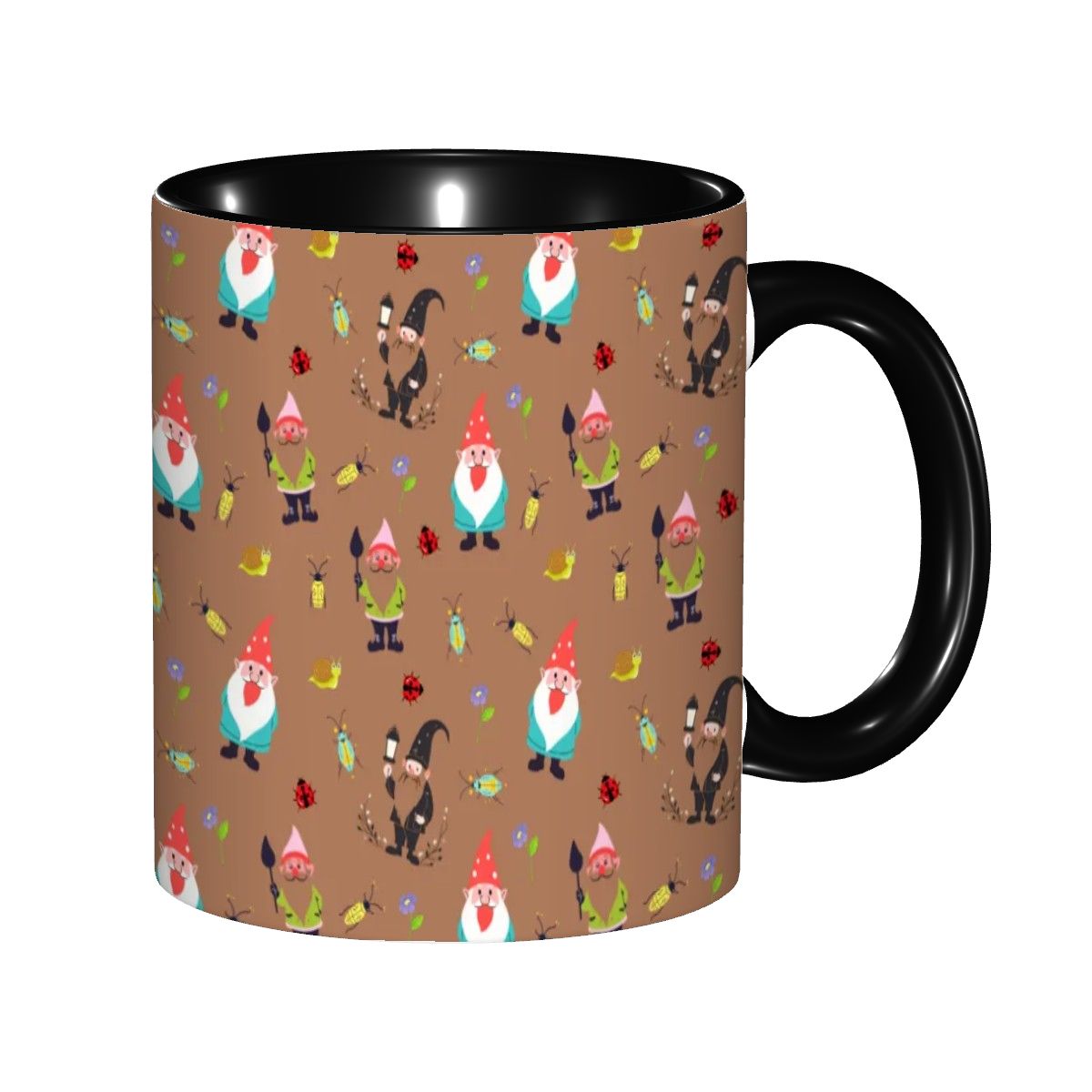 "Gnome Trails, Brown" 11oz Mug - Rabbit Haven