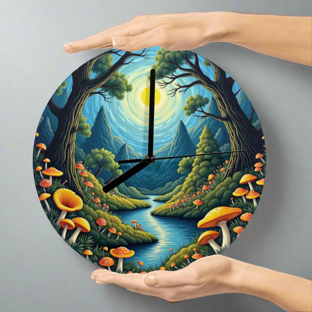 "Enchanted Forest" Woodland Wall Clock