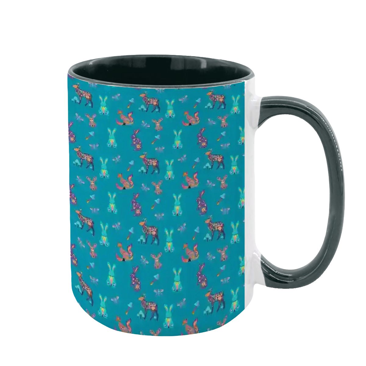 "Woodland Parade" 15oz Mug - Rabbit Haven
