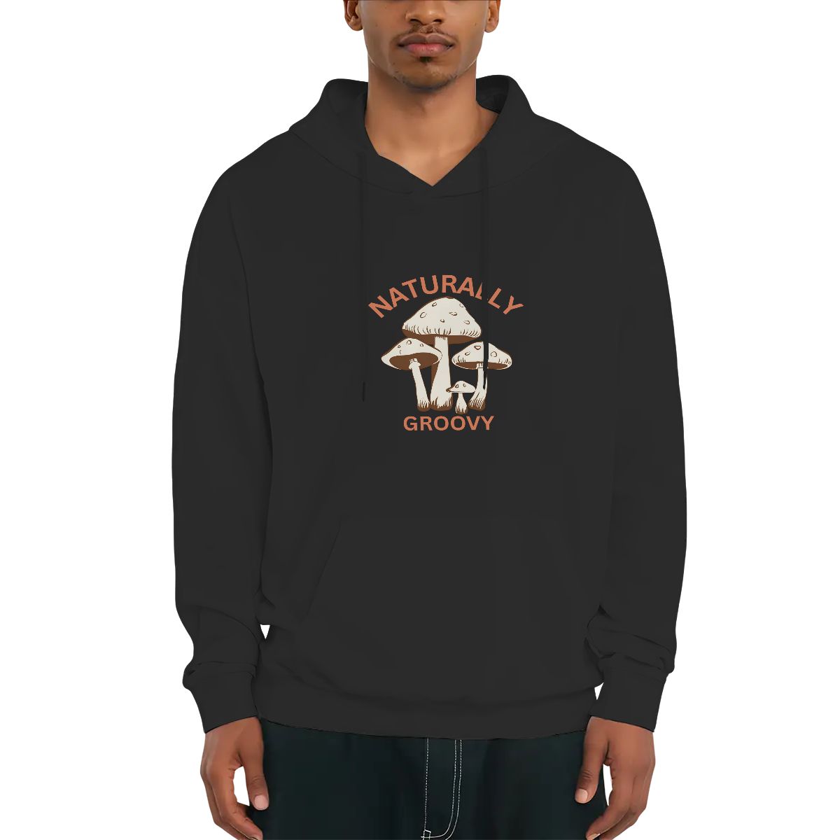 "Naturally Groovy Design #2" Adult Hoodie Double-Sided Design - Rabbit Haven