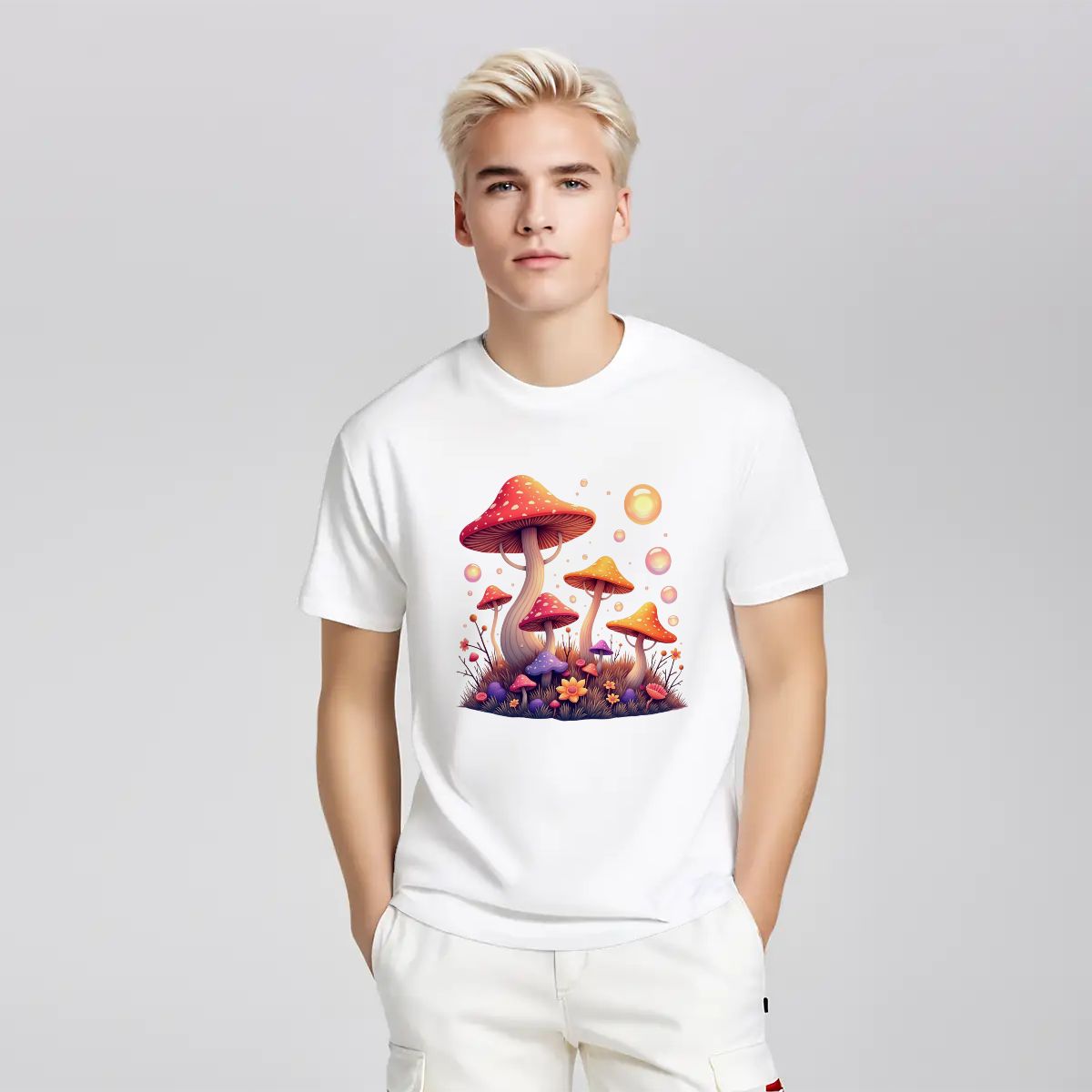 "Enchanted Spores" Mushroom T-Shirt - Rabbit Haven