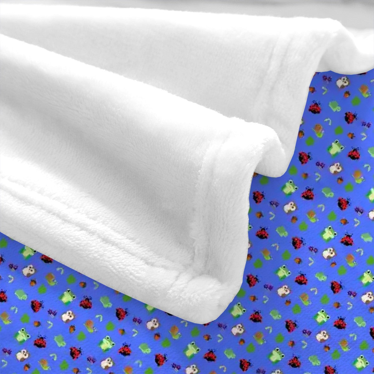"Forest Frolic" Blue Blankets - Rabbit Haven