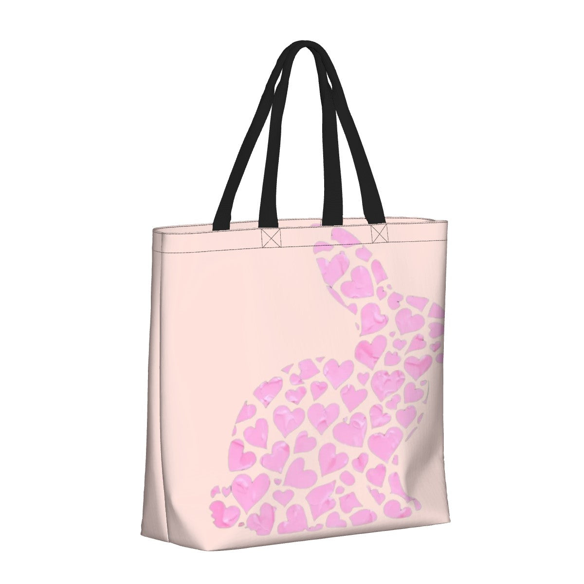 "Heartful Bunny" Shoulder Bag – Cute Pink Heart Rabbit Shoulder Bag for Animal Lovers