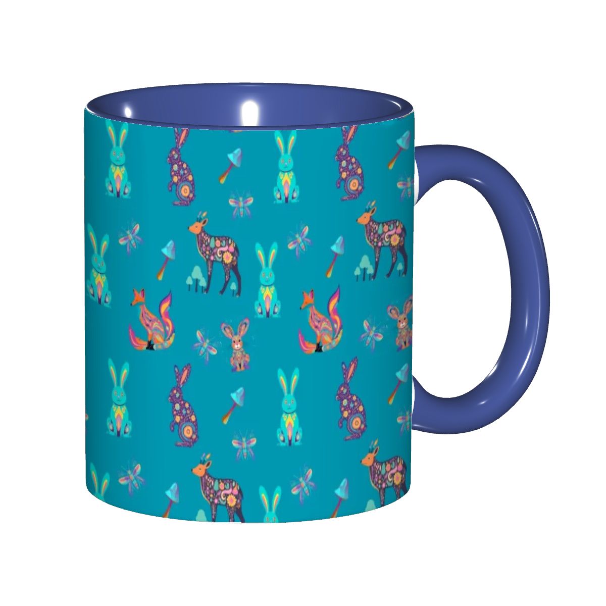 "Woodland Parade" 11oz Mug - Rabbit Haven