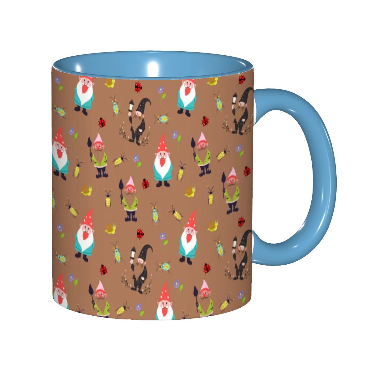 "Gnome Trails, Brown" 11oz Mug - Rabbit Haven