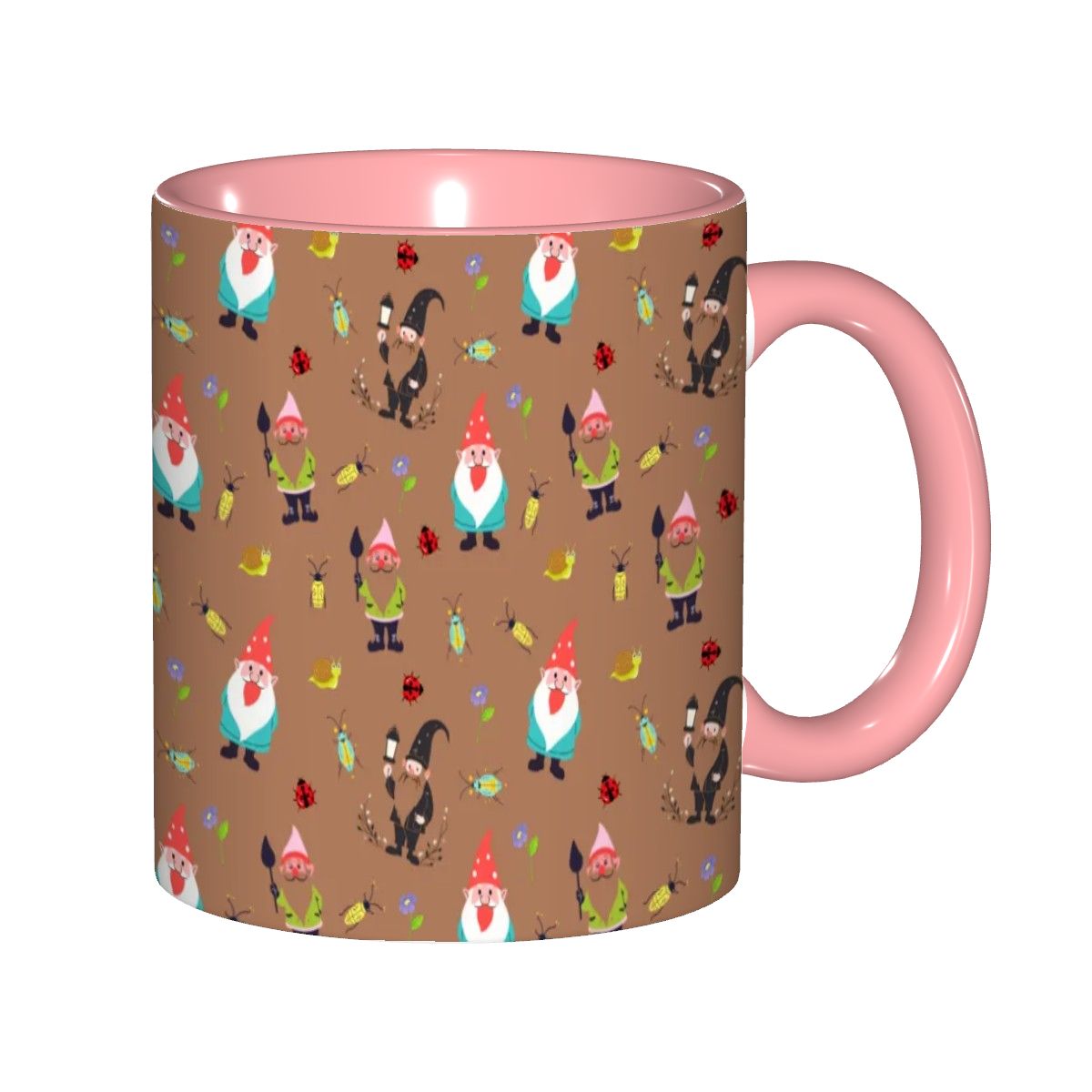 "Gnome Trails, Brown" 11oz Mug - Rabbit Haven