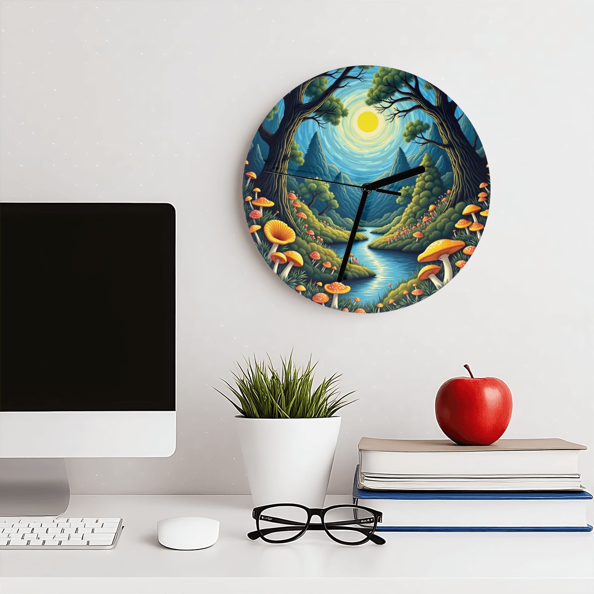 "Enchanted Forest" Woodland Wall Clock