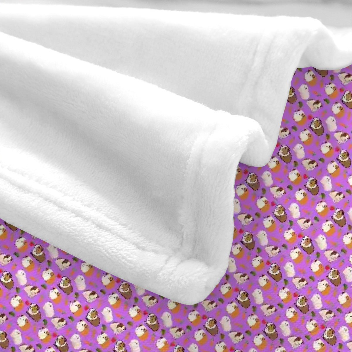 "Cavy Crew" Purple Guinea Pig Blankets - Rabbit Haven