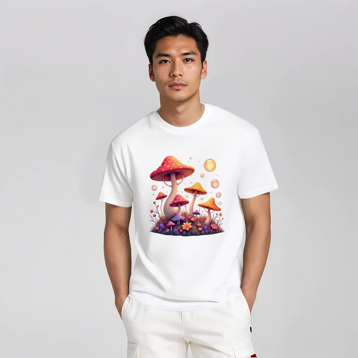 "Enchanted Spores" Mushroom T-Shirt - Rabbit Haven
