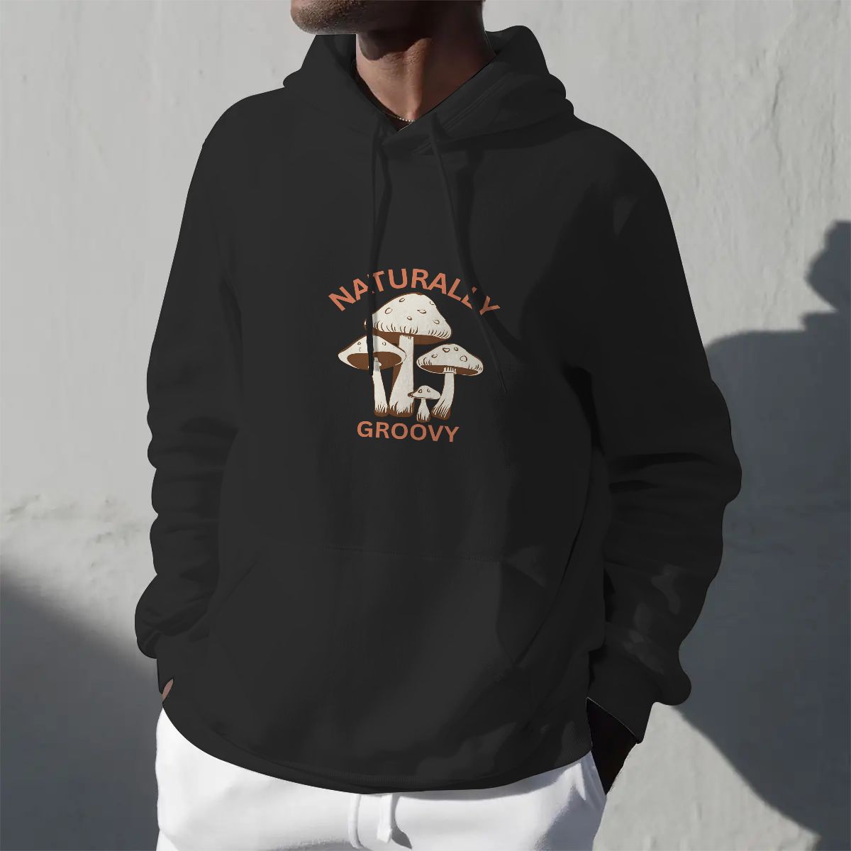 "Naturally Groovy Design #2" Adult Hoodie Double-Sided Design - Rabbit Haven
