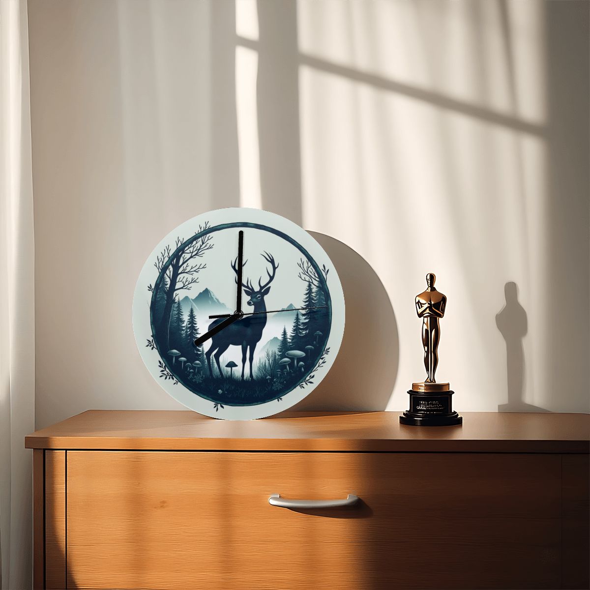 "Deer Grove" Woodland Wall Clock