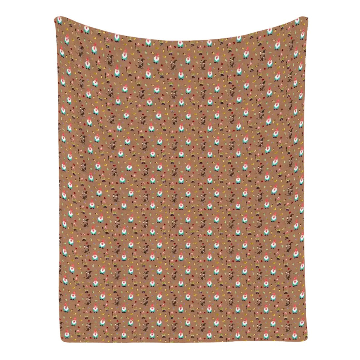 "Gnome Trails" Brown Blankets - Rabbit Haven