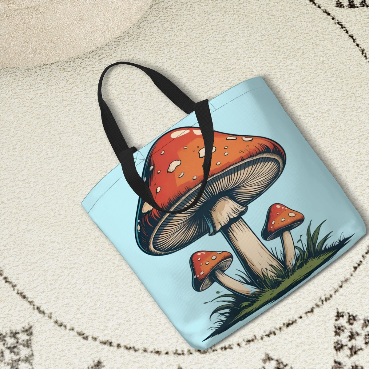"Toadstool Trio" Amanita Mushroom Forest Art Shoulder Bag