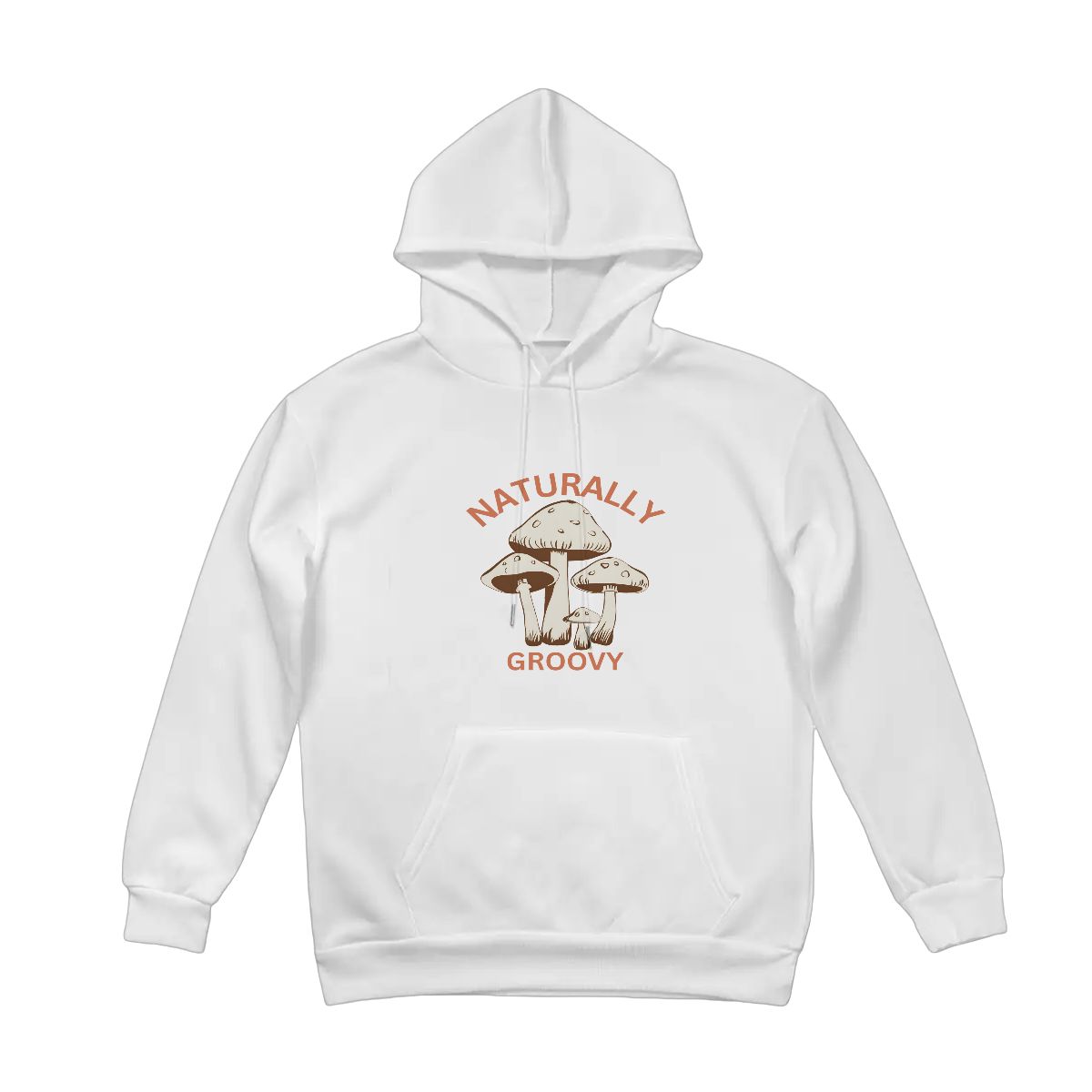 "Naturally Groovy Design #2" Adult Hoodie Double-Sided Design - Rabbit Haven