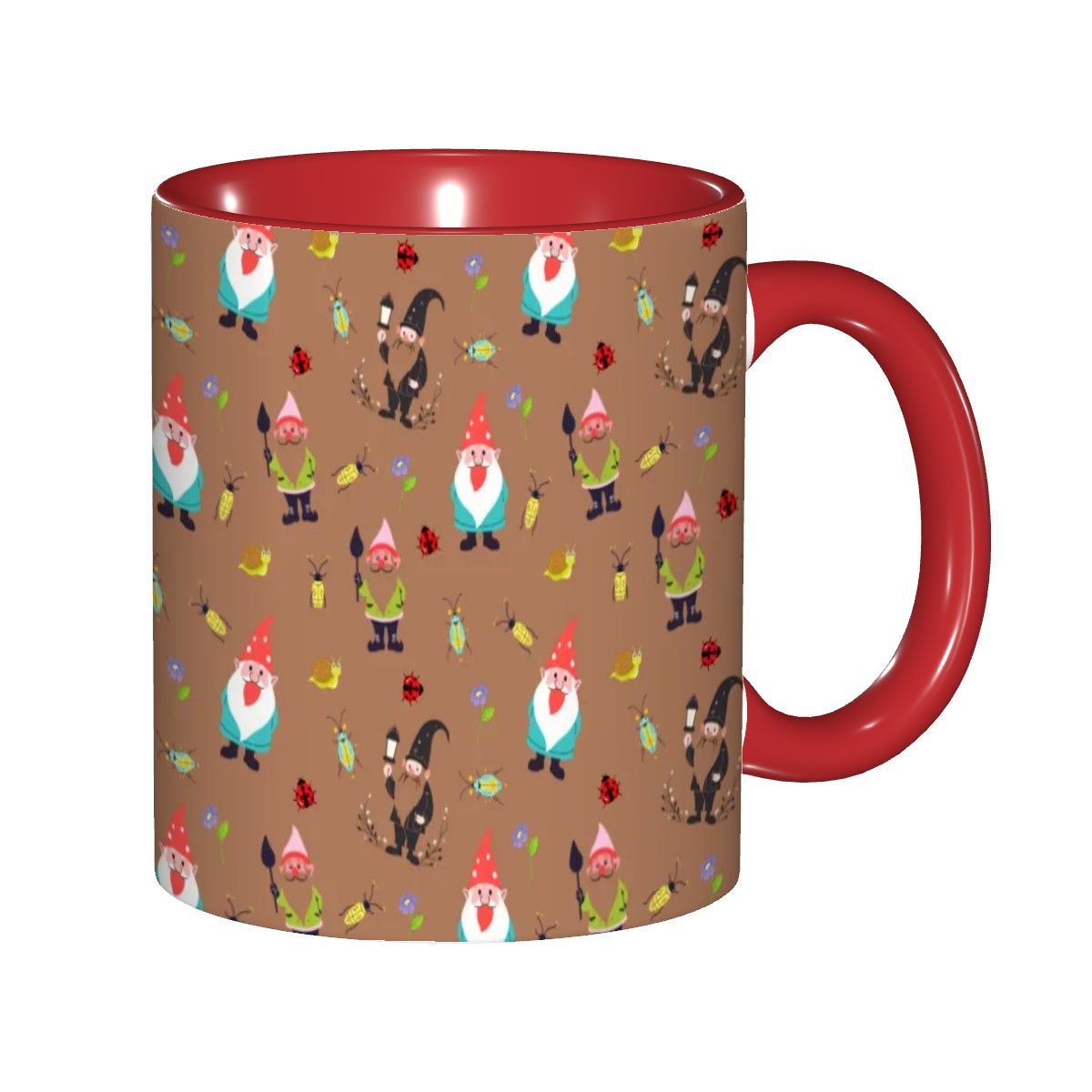 "Gnome Trails, Brown" 11oz Mug - Rabbit Haven