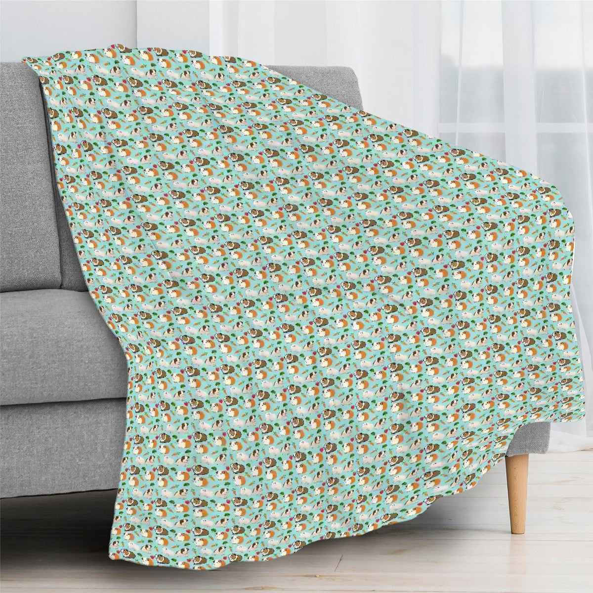 "Cavy Crew" Blue Guinea Pig Blankets - Rabbit Haven