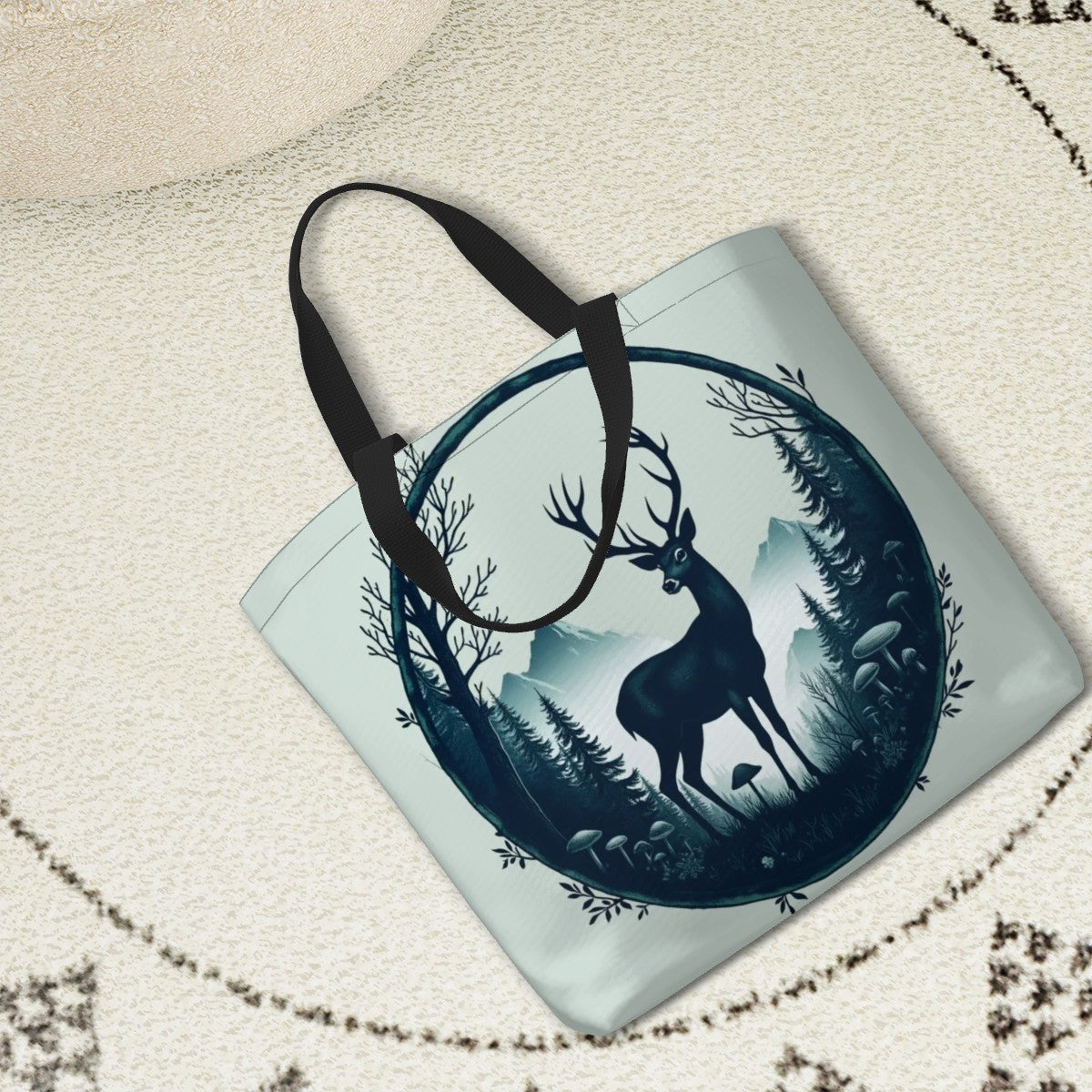 "Deer Grove" Nature Inspired Forest Deer Shoulder Bag