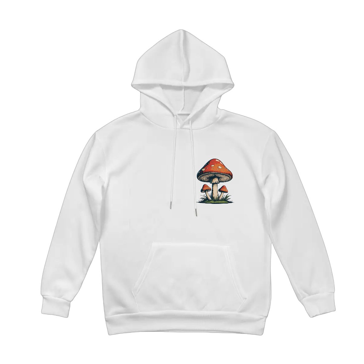 "Fungi Peaks" Mushroom Adult Hoodie Double-Sided Design - Rabbit Haven