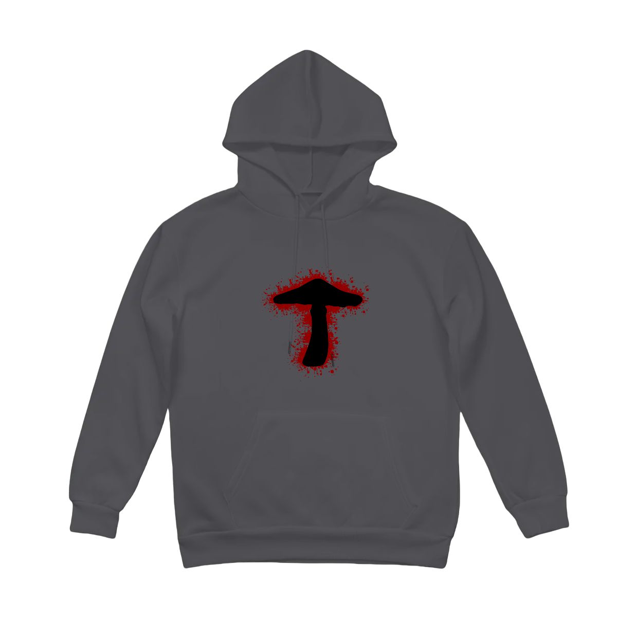 "Inkburst Mushroom" Adult Hoodie Double-Sided Design - Rabbit Haven