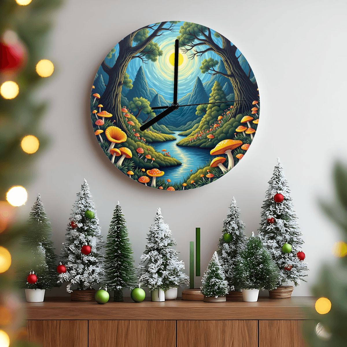"Enchanted Forest" Woodland Wall Clock