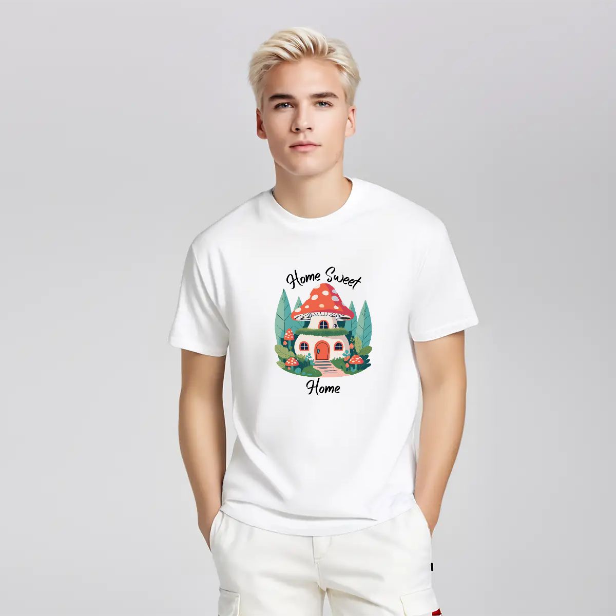 "Home Sweet Home" Mushroom T-Shirt - Rabbit Haven