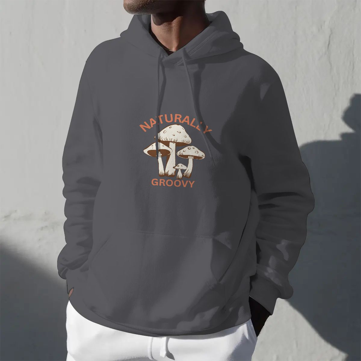 "Naturally Groovy Design #2" Adult Hoodie Double-Sided Design - Rabbit Haven