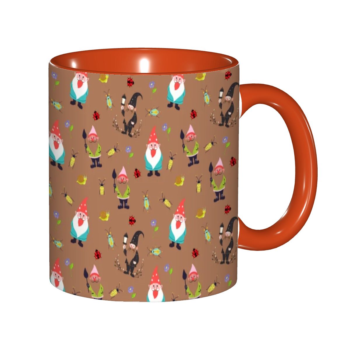 "Gnome Trails, Brown" 11oz Mug - Rabbit Haven