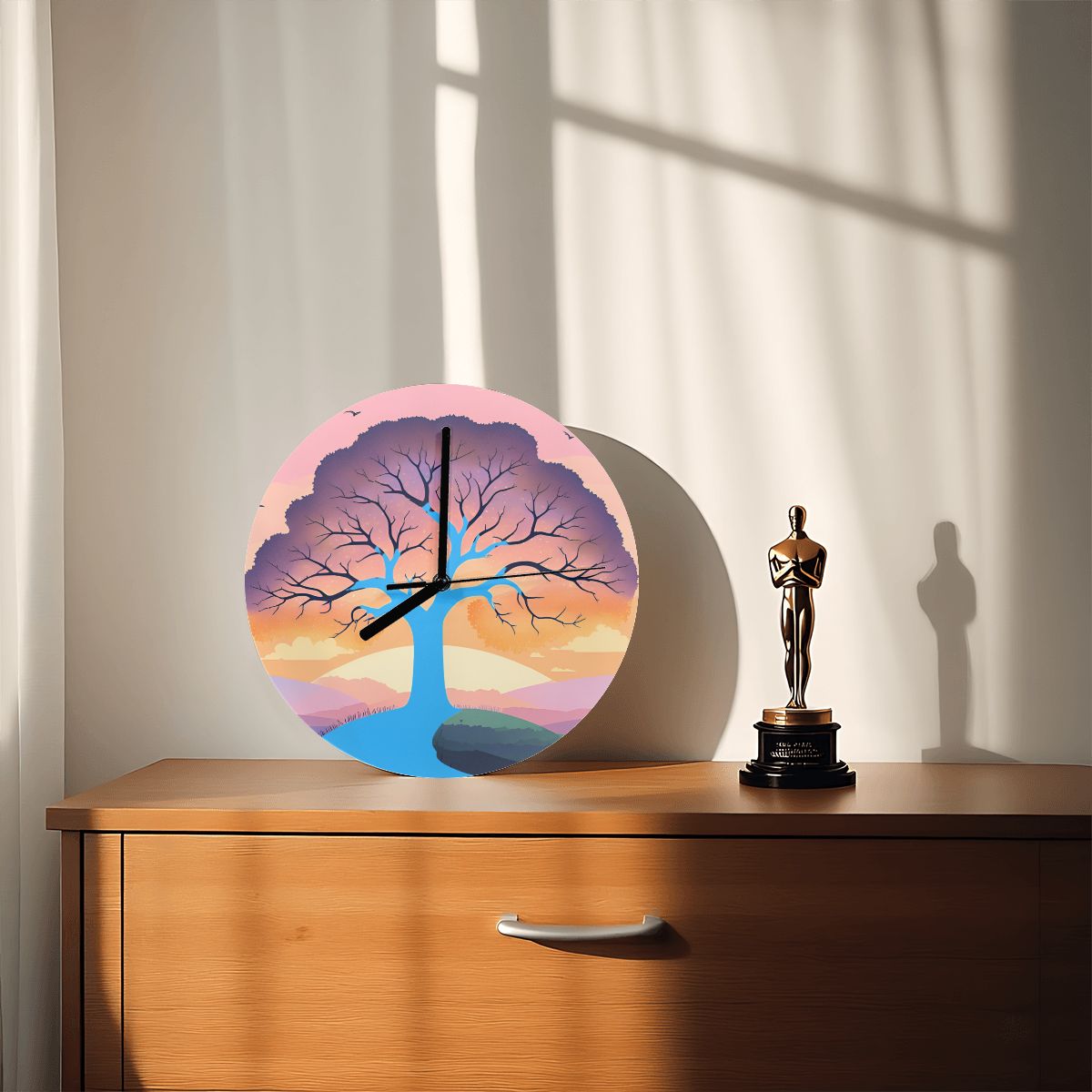 "Serenity Tree" Whimsical Woodland Wall Clock