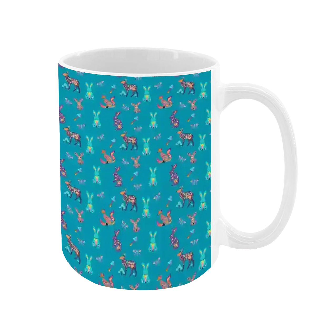 "Woodland Parade" 15oz Mug - Rabbit Haven