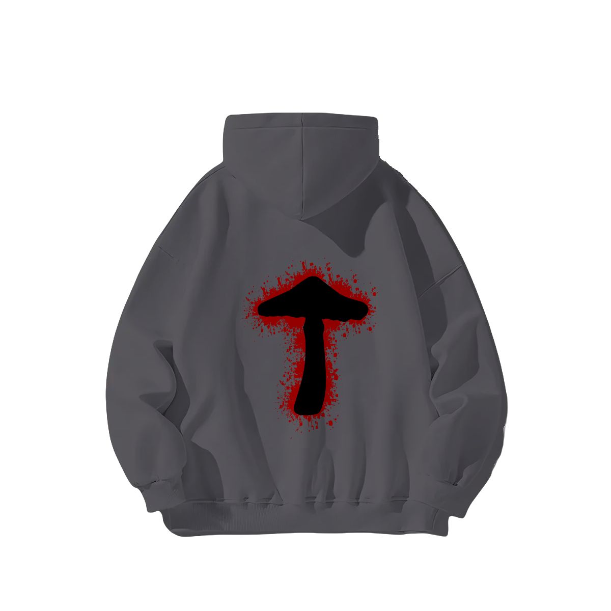 "Inkburst Mushroom" Adult Hoodie Double-Sided Design - Rabbit Haven