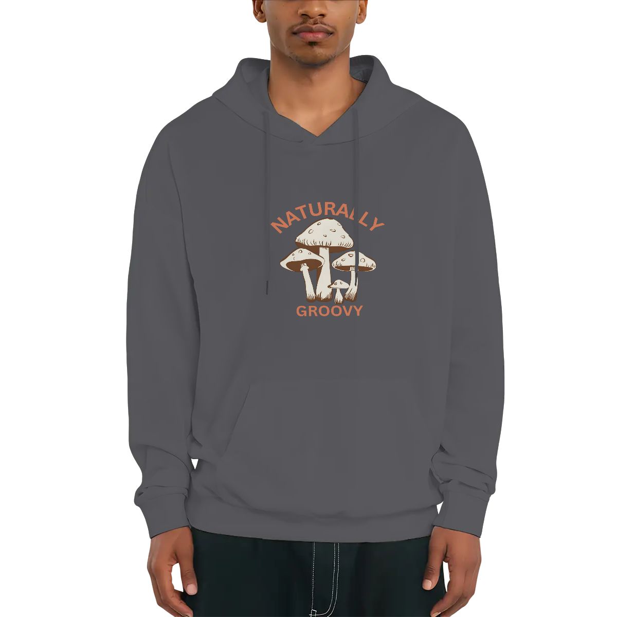 "Naturally Groovy Design #2" Adult Hoodie Double-Sided Design - Rabbit Haven