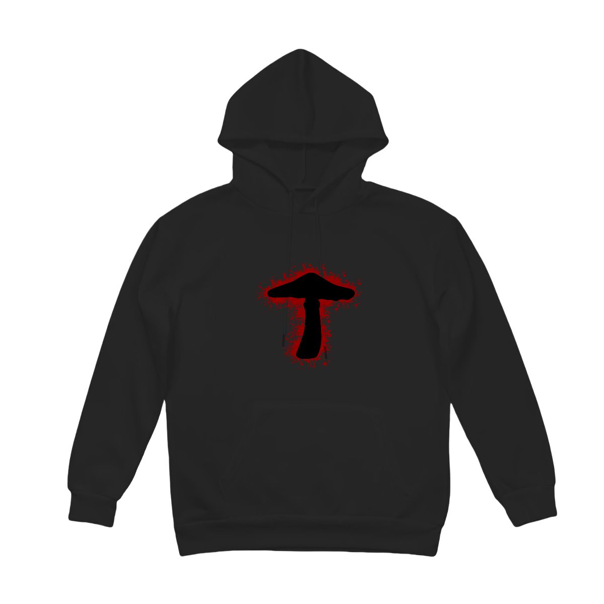 "Inkburst Mushroom" Adult Hoodie Double-Sided Design - Rabbit Haven