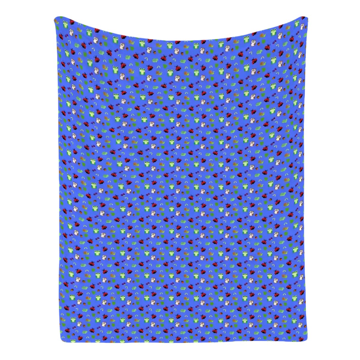 "Forest Frolic" Blue Blankets - Rabbit Haven