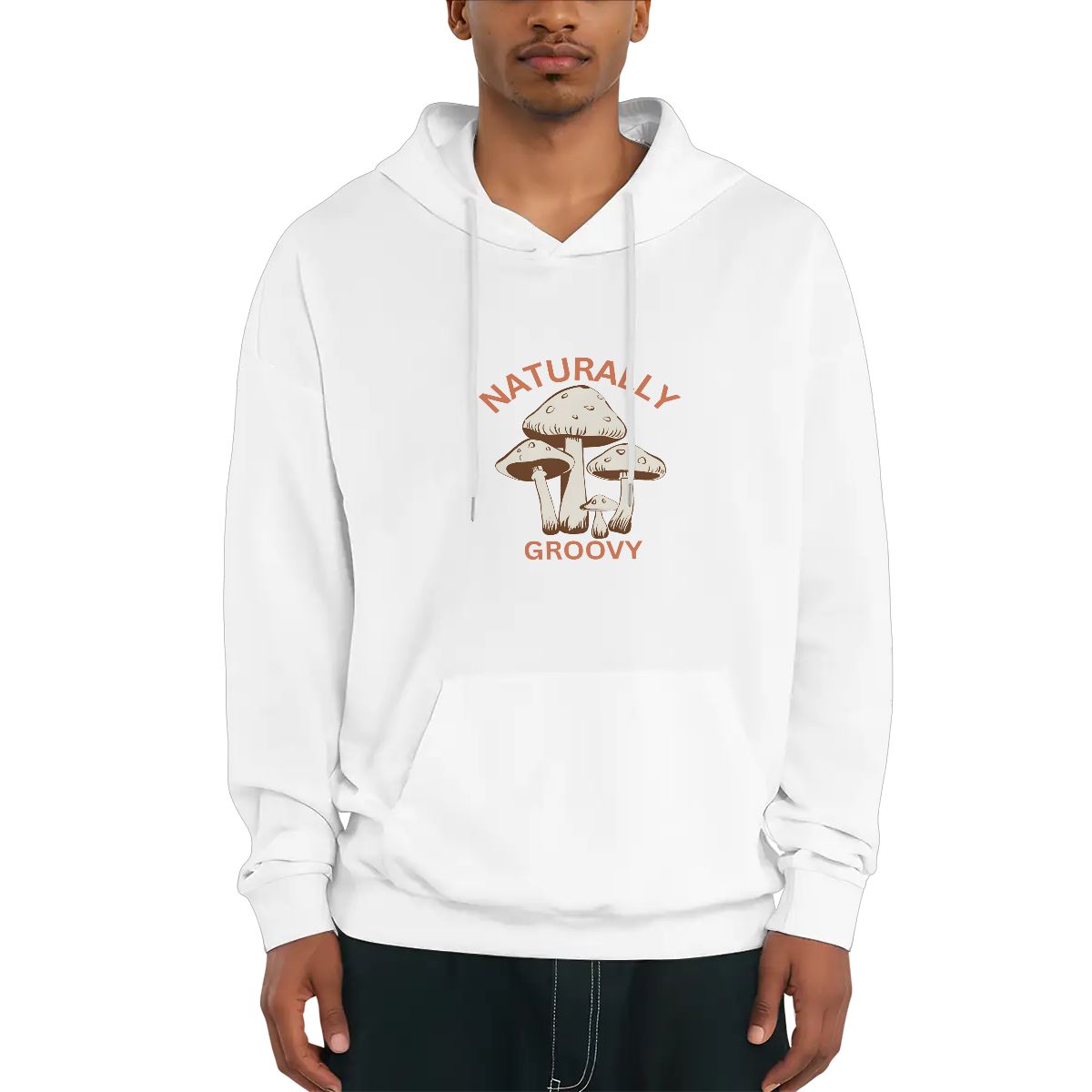 "Naturally Groovy Design #2" Adult Hoodie Double-Sided Design - Rabbit Haven