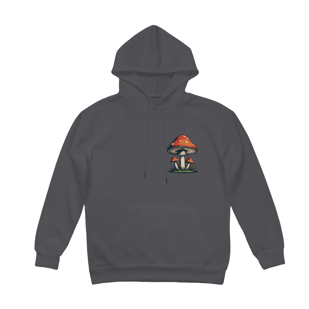 "Fungi Peaks" Mushroom Adult Hoodie Double-Sided Design - Rabbit Haven