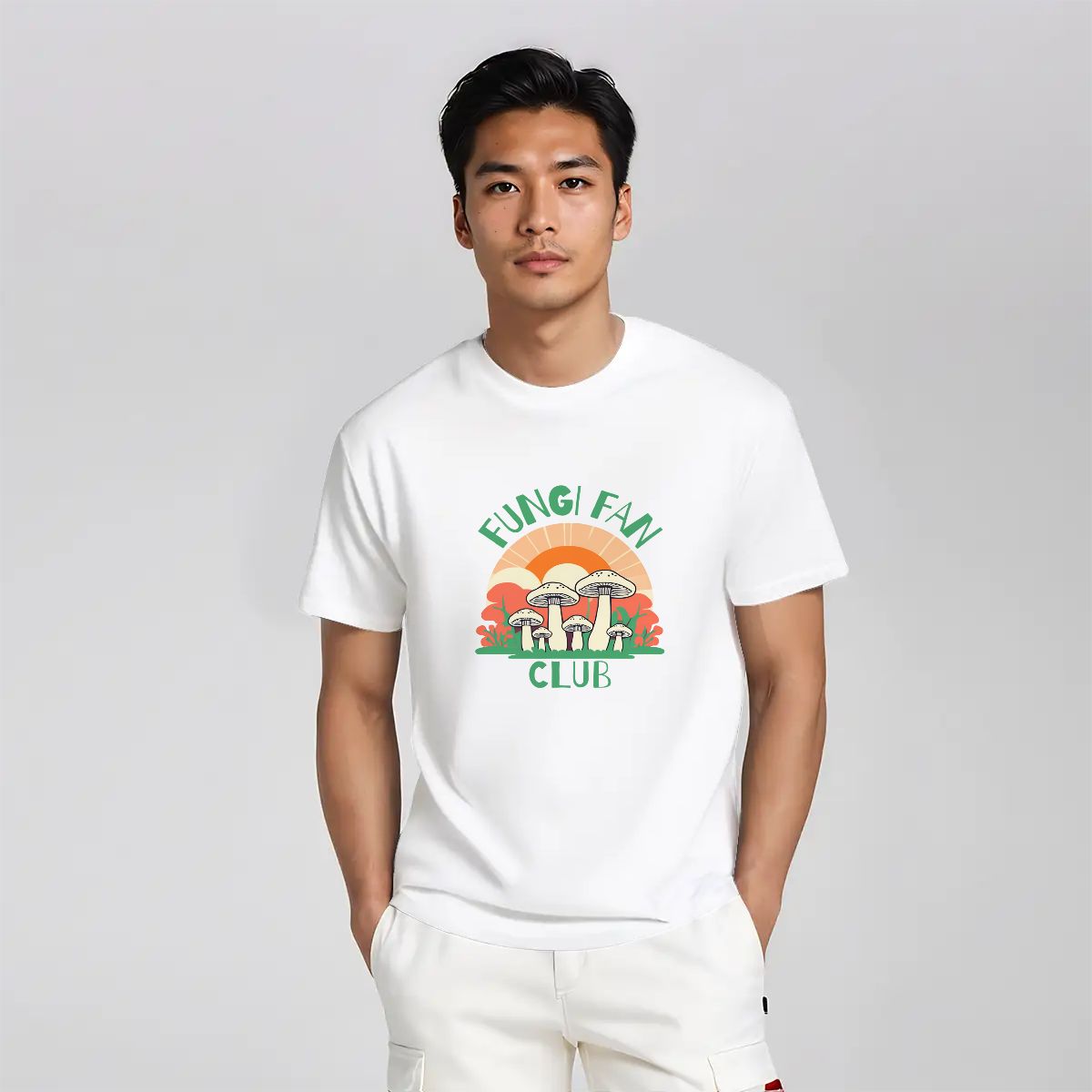 "Fungi Fan Club" Mushroom T-Shirt - Rabbit Haven