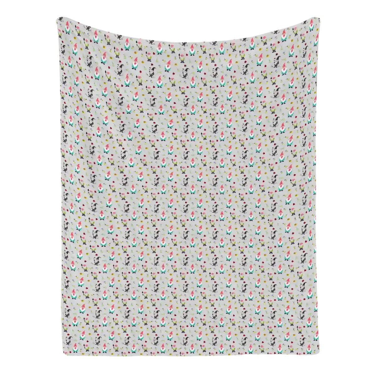 "Gnome Trails" Grey Blankets - Rabbit Haven