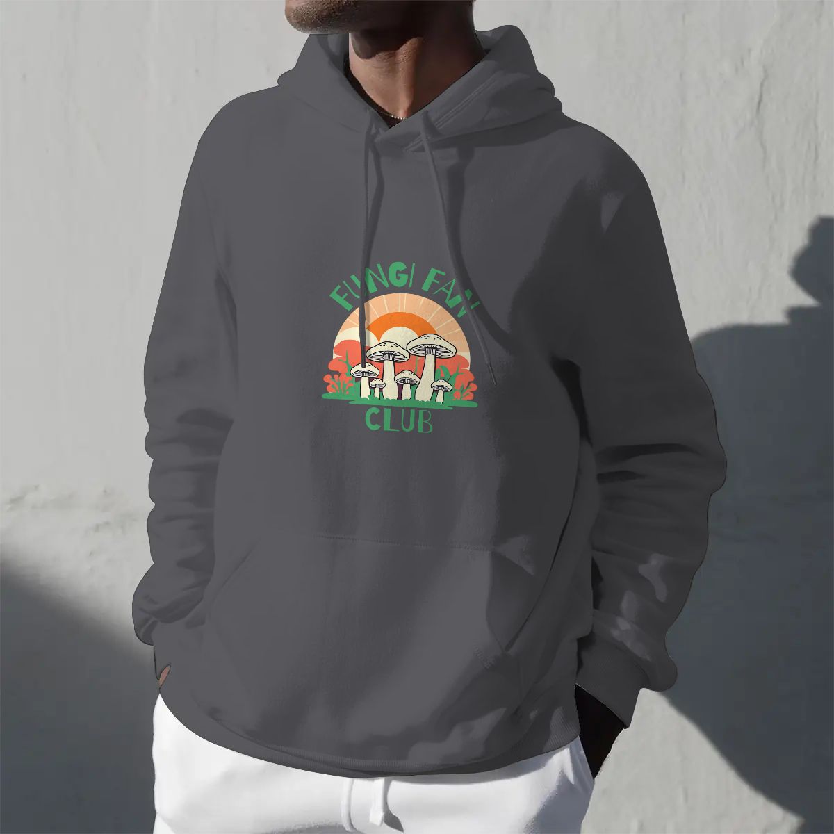 "Fungi Fan Club" Adult Mushroom Hoodie - Rabbit Haven