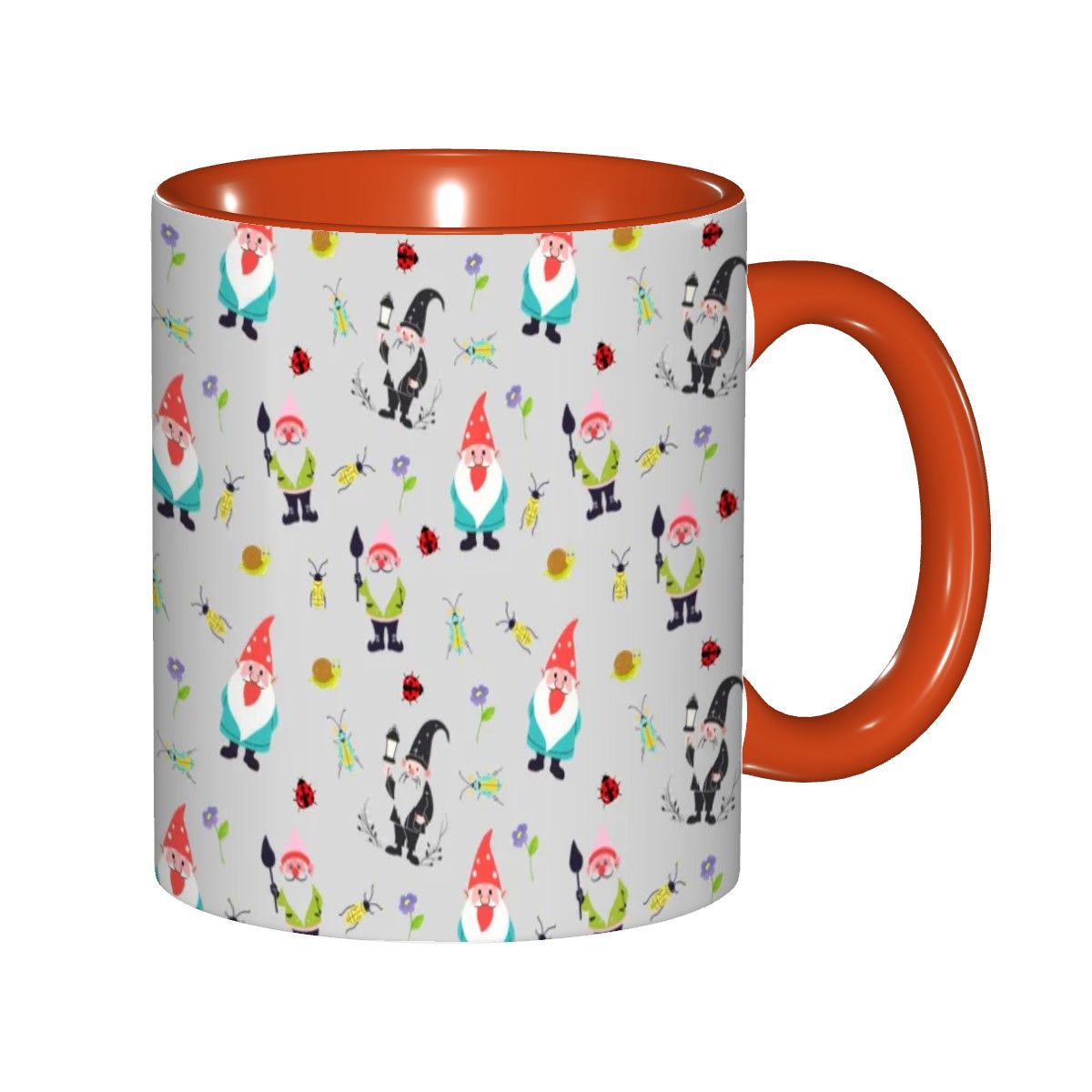 "Gnome Trails, Grey" 11oz Gnome Mug - Rabbit Haven