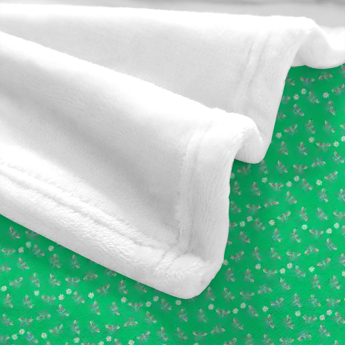 "Iridescent Flight" Green Blankets - Rabbit Haven