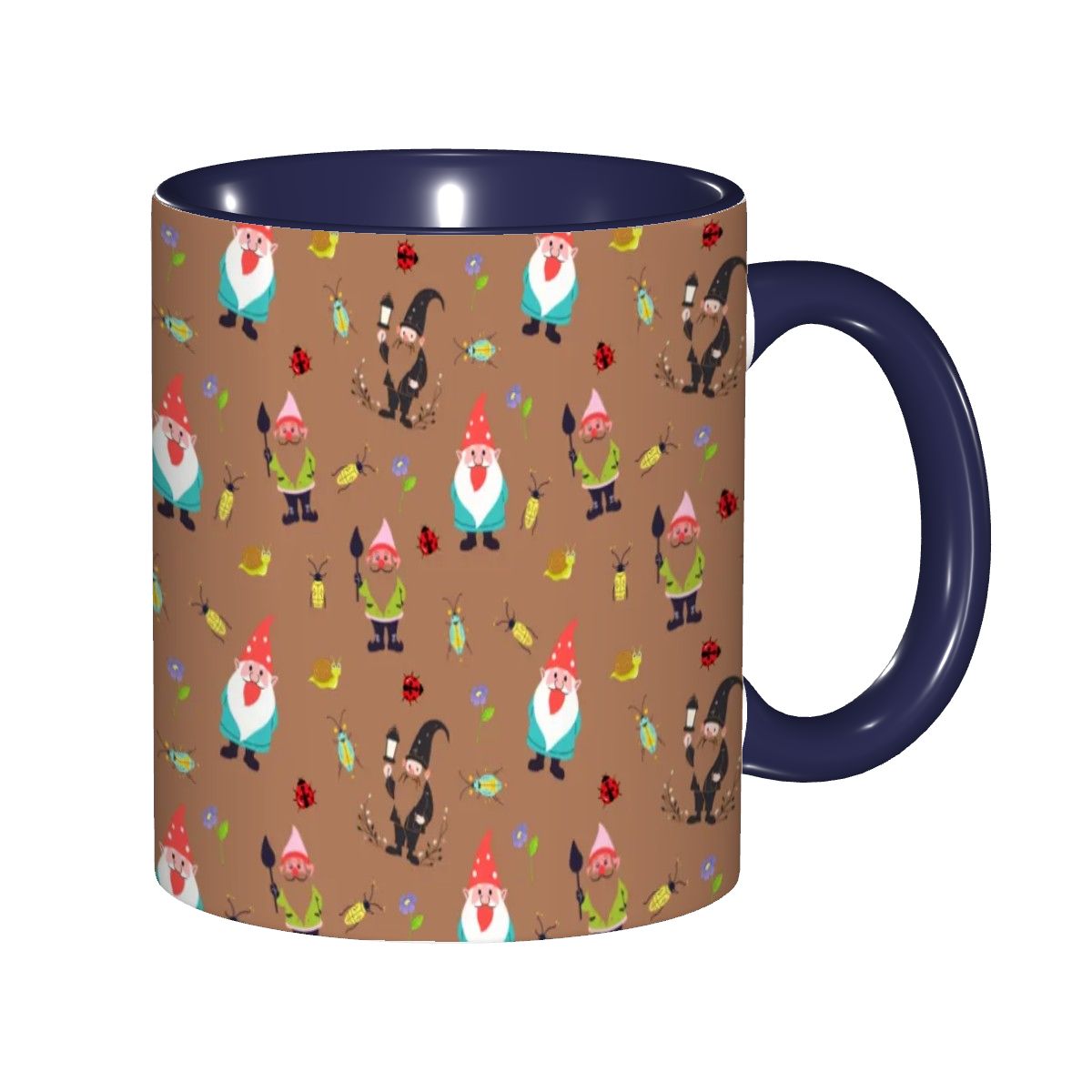 "Gnome Trails, Brown" 11oz Mug - Rabbit Haven