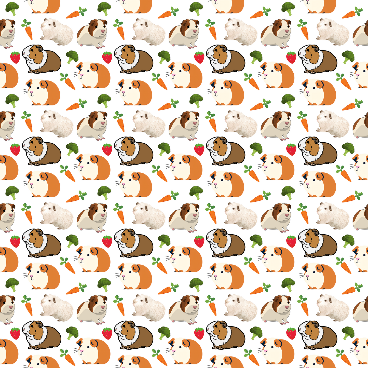 "Cavy Crew" White Guinea Pig Blankets - Rabbit Haven