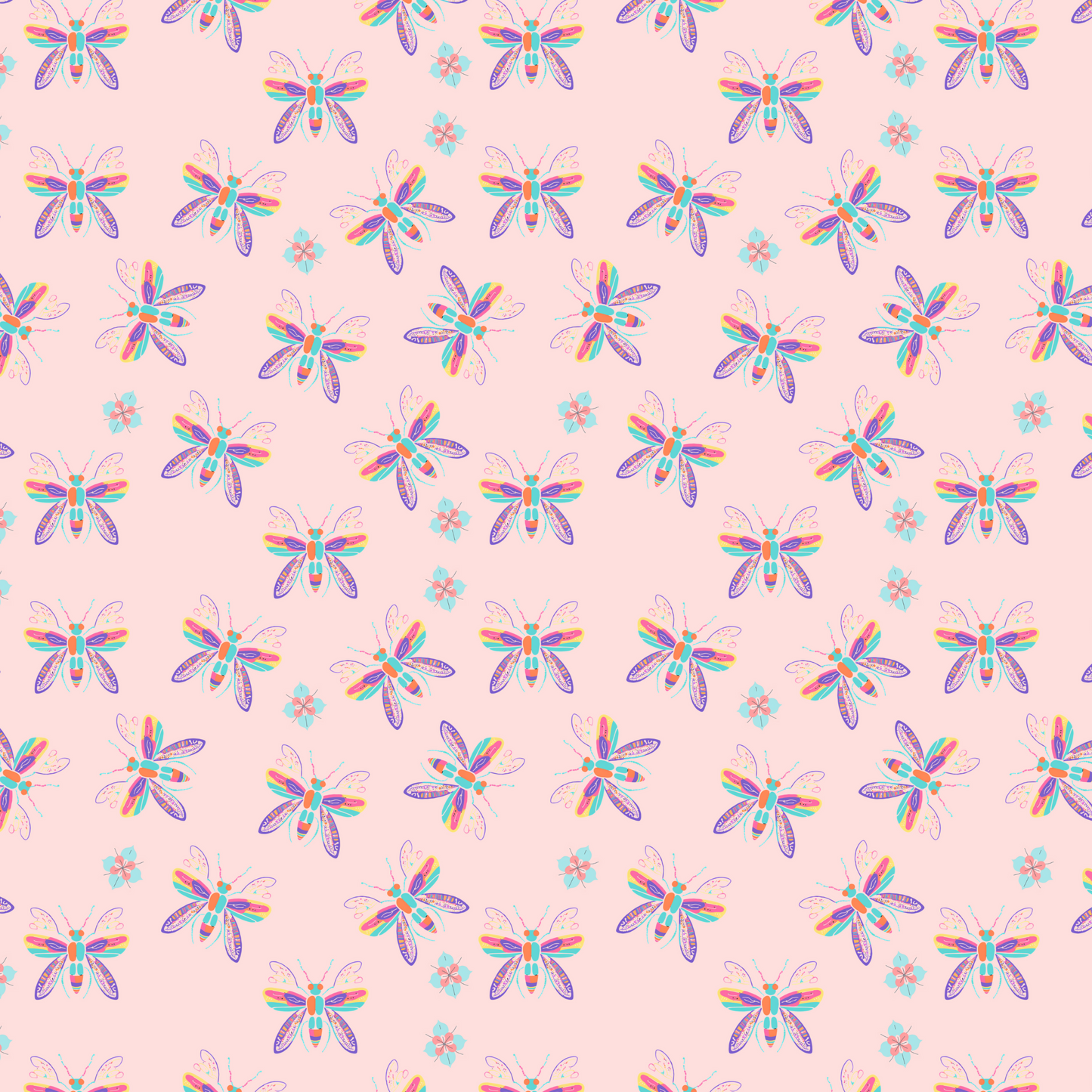 "Iridescent Flight" Pink Blankets - Rabbit Haven