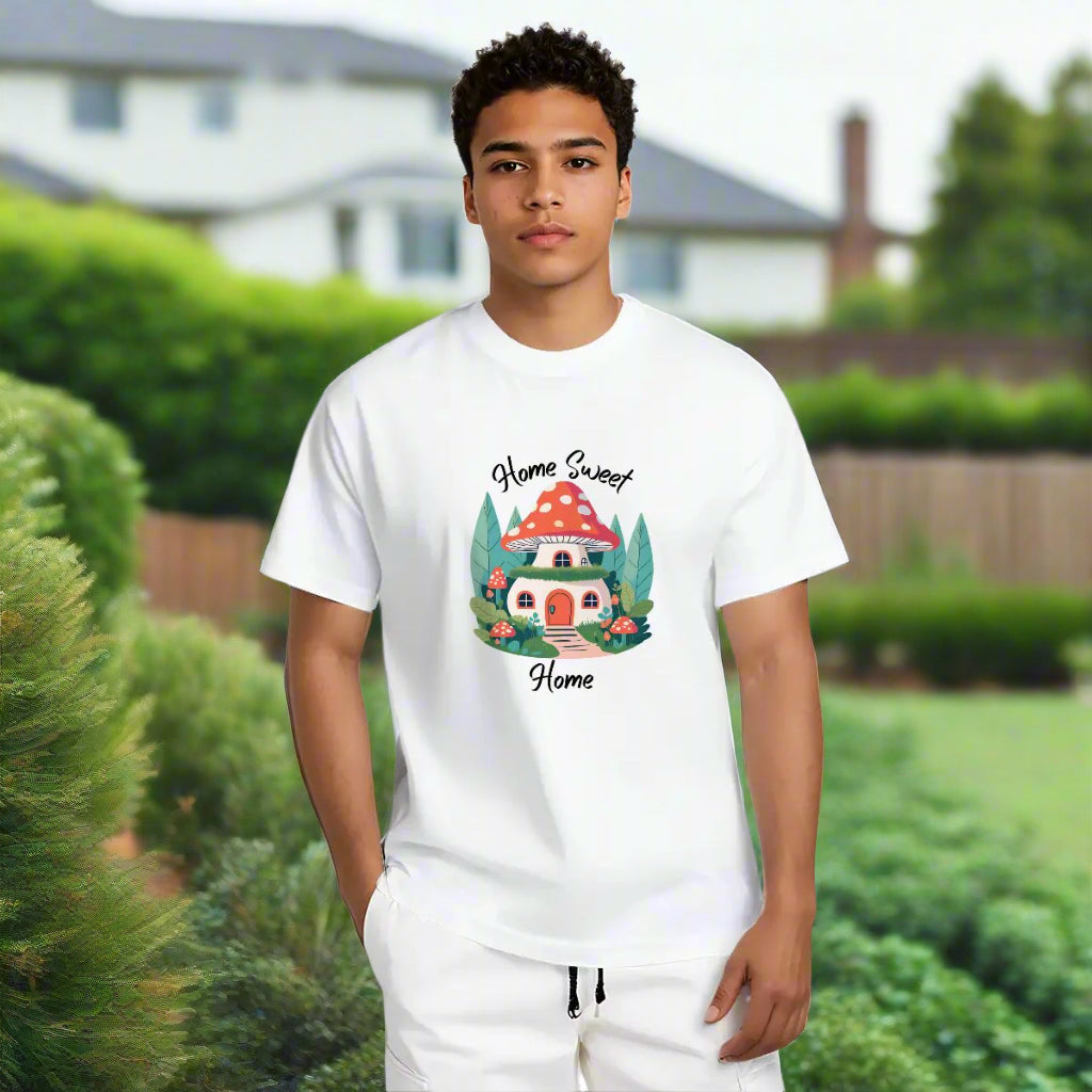 "Home Sweet Home" Mushroom T-Shirt - Rabbit Haven